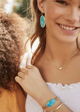 Load image into Gallery viewer, KENDRA SCOTT-Elle Gold Drop Earrings in Bronze Veined Turquoise Magnesite 4217714787
