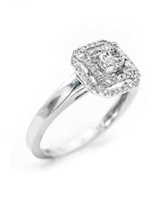 Load image into Gallery viewer, Diamond Ring-14k WG Halo Ring 101-02248
