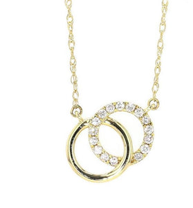 PD32544-4YD 14K Yellow Gold Diamond Necklace
