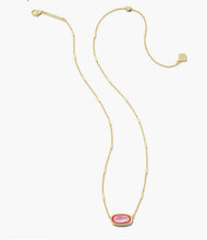 Load image into Gallery viewer, Kendra Scott-Framed Elisa Gold Metal Short Pendant Necklace in Peony Mother-of-Pearl 9608803390