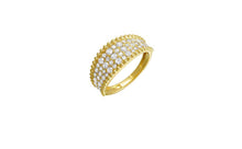 Load image into Gallery viewer, RG10998-4YC 14KT YELLOW GOLD &amp; DIAMOND SPARKLE FASHION RING
