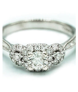 Diamond Ring -14k WG Round Brilliant Ring 101-03363