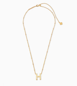 Kendra Scott-Letter H Pendant Necklace in Gold Metal 9608800279