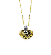 Load image into Gallery viewer, CHIMENTO-18k TT D.06tw Heart Necklace 1MG8582N32500