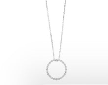 Load image into Gallery viewer, Diamond Eternity Circle Floating Necklace PD10412-4WF