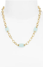 Load image into Gallery viewer, Kendra Scott-Ashlyn Mixed Chain Necklace Gold Metal In Teal Amazonite 9608801019