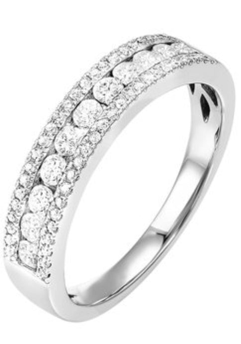 14K WG Diamond Anniversary Ring 1.00CTW RG10646-4WB