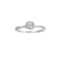 Load image into Gallery viewer, RG76920-4WC 14KT WHITE GOLD &amp; DIAMOND SPARKLE ENGAGEMENT RING
