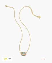 Load image into Gallery viewer, KENDRA SCOTT Elisa Gold Pendant Necklace in Yellow Watercolor Illusion # 9608803560