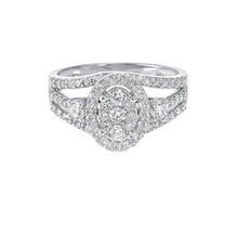 Load image into Gallery viewer, RG11003-4WD 14K Diamond Cluster Halo Wedding Ring