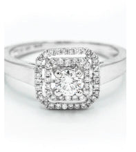 Load image into Gallery viewer, Diamond Ring-14k WG Halo Ring 101-02248