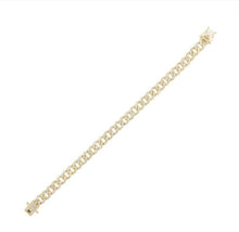 Load image into Gallery viewer, 14k Cuban Link Yellow Gold Diamond Bracelet BC10246-4YC