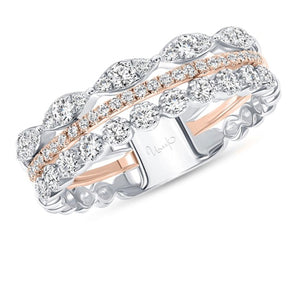 Diamond Ring-Uneek Diamond Fashion Ring, in 14K Rose Gold 101-04133