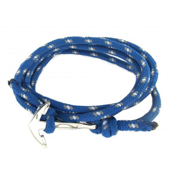 STAINLESS STEEL ANCHOR VENETIAN BLUE ROPE - M&R Jewelers